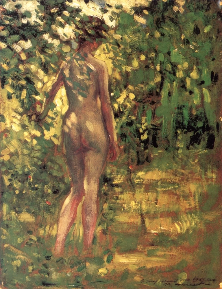 Nudo in una radura